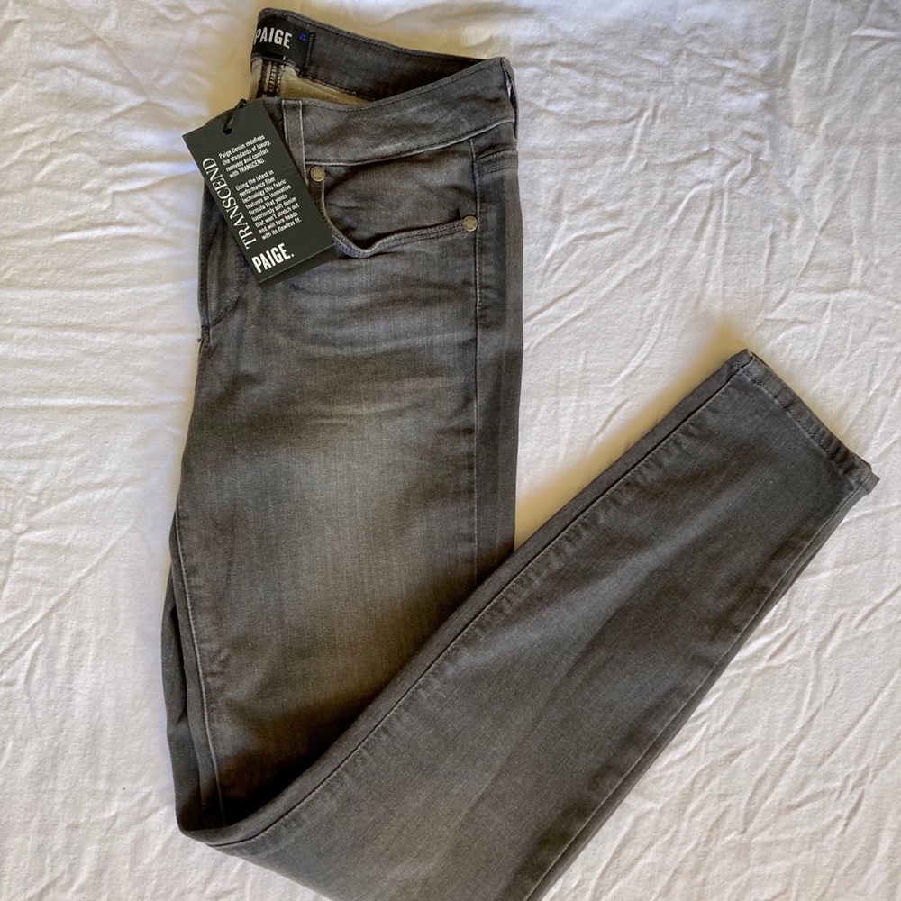 Paige Verdugo Ultra Skinny Jeans-Grey Size 28